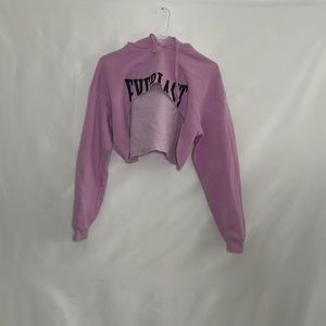 “On Wednesdays, We Wear Pink” Everlast x Forever 21 Cropped Sweatshirt w/ Hood